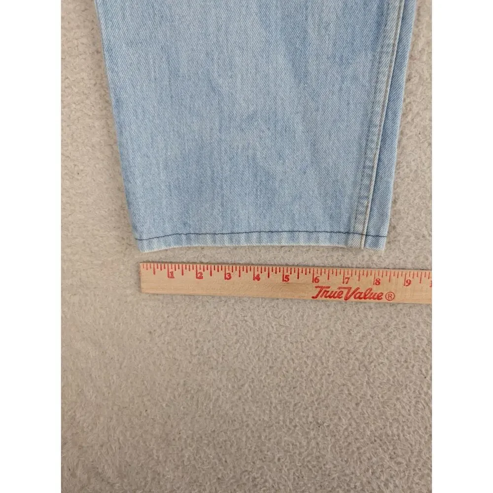 Vintage Levis 501 Jeans Mens 36x30 FITS 34x27 Blue Button Fly Straight Light